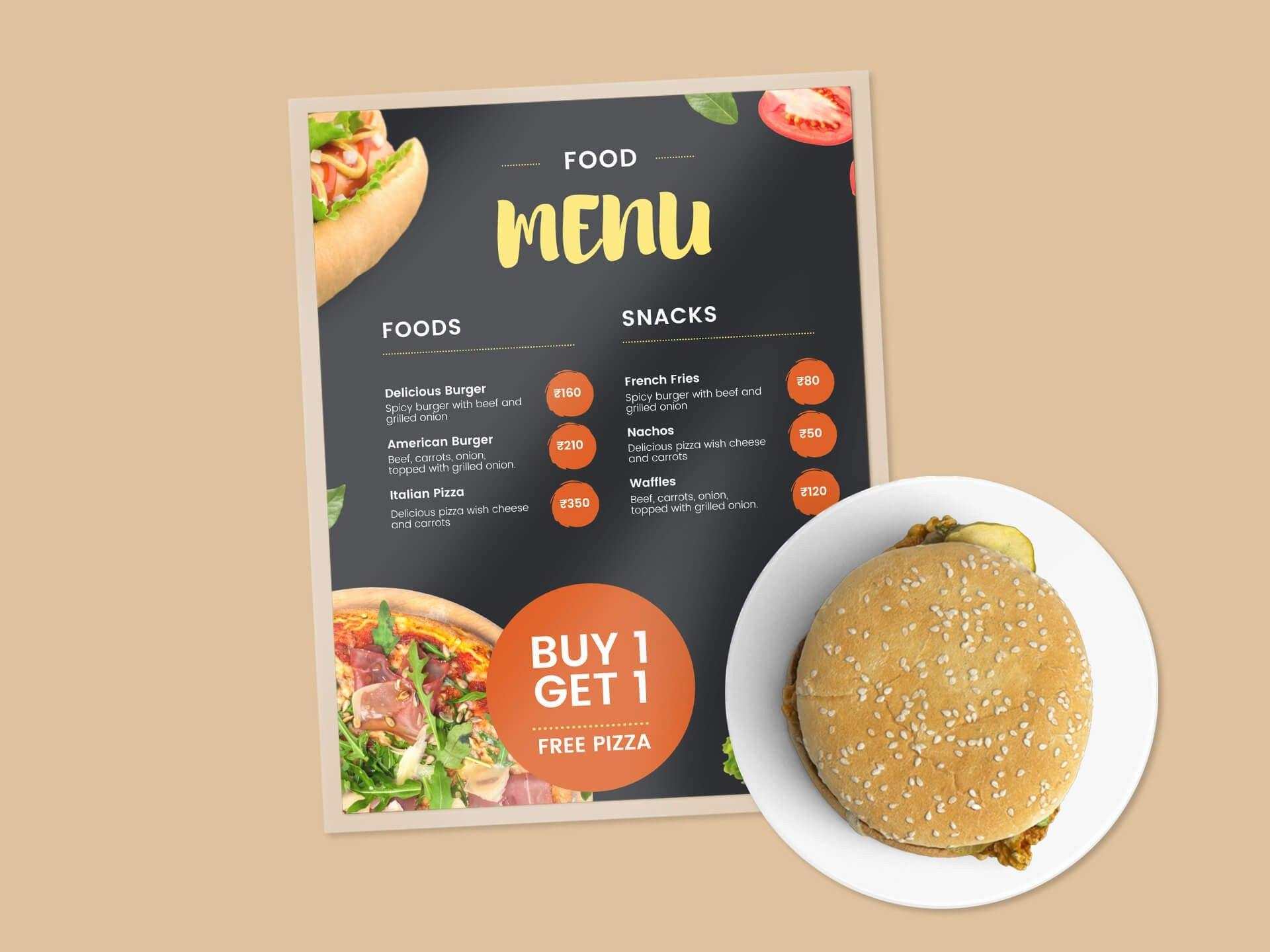 Menu Cards - Print Karwow