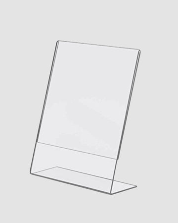 Acrylic L Shape QR Stand