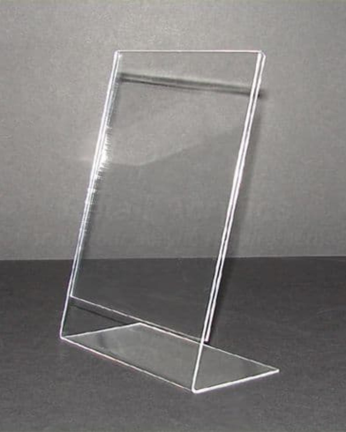 Acrylic L Shape QR Stand