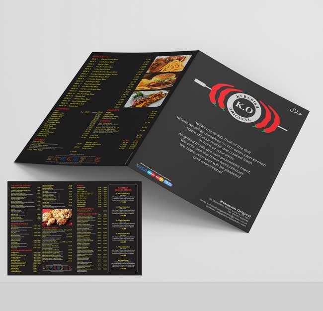 Menu Cards - Print Karwow