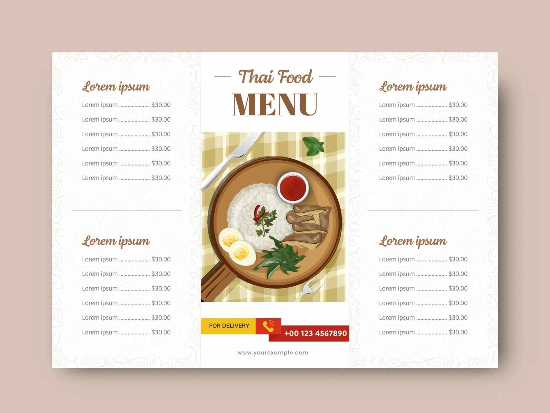 Menu Cards - Print Karwow