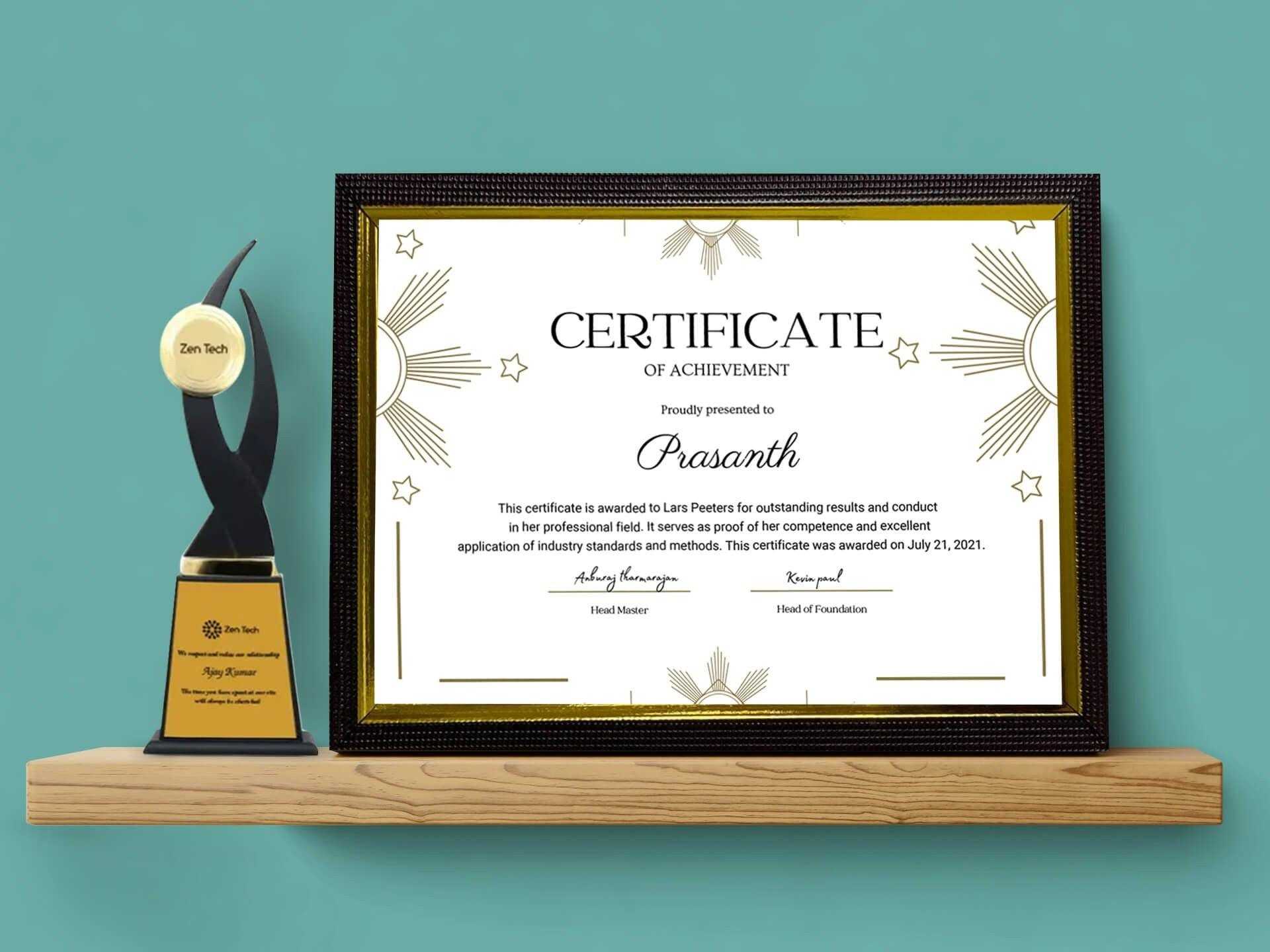 Certificates - Print Karwow